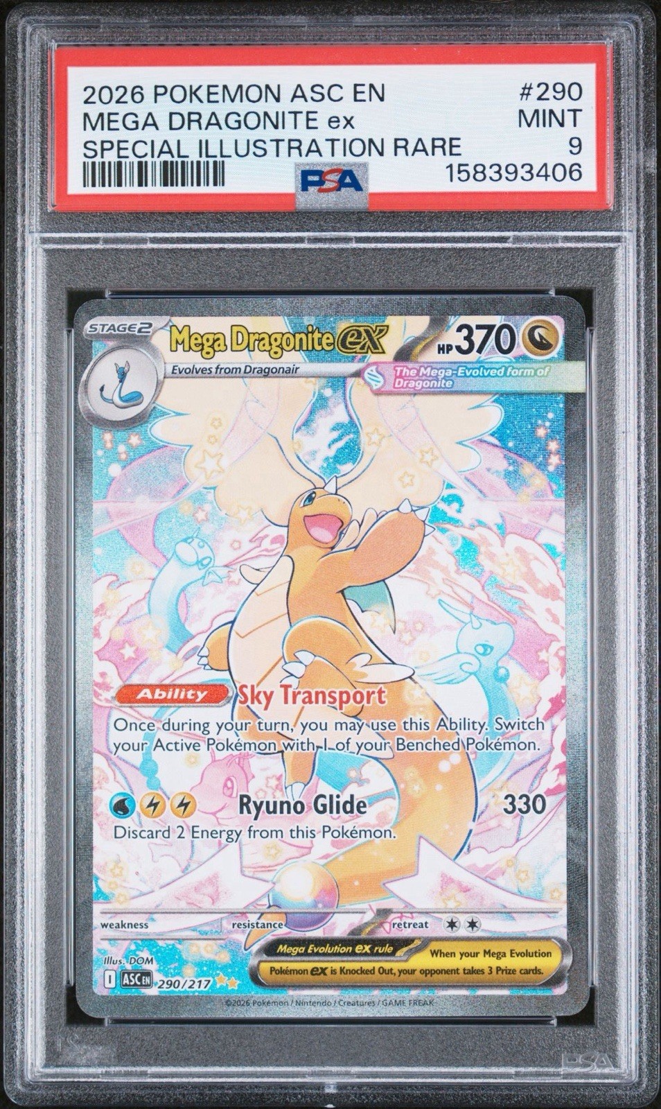 Mega Dragonite ex 290/217 Me: Ascended Heroes Holo