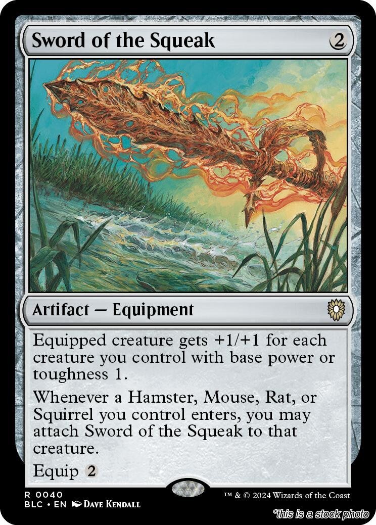 MTG Sword of the Squeak 40 Commander: Bloomburrow NM Magic