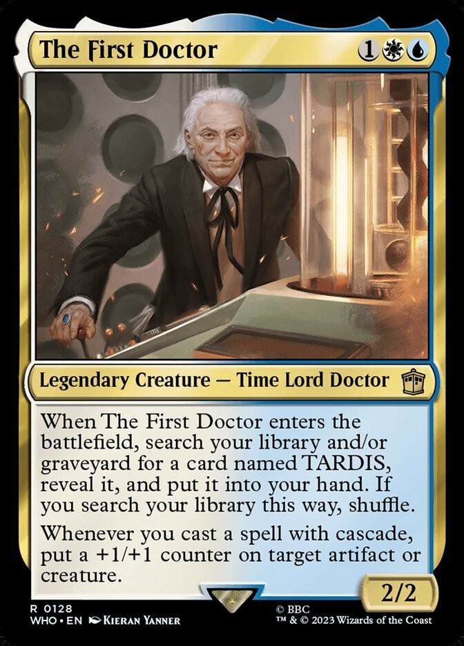 The First Doctor 0128 Non Foil Rare Doctor Who Commander MTG Near Mint