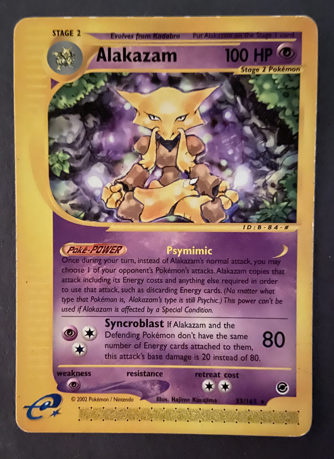 Alakazam 33/165 Rare Expedition Pokemon