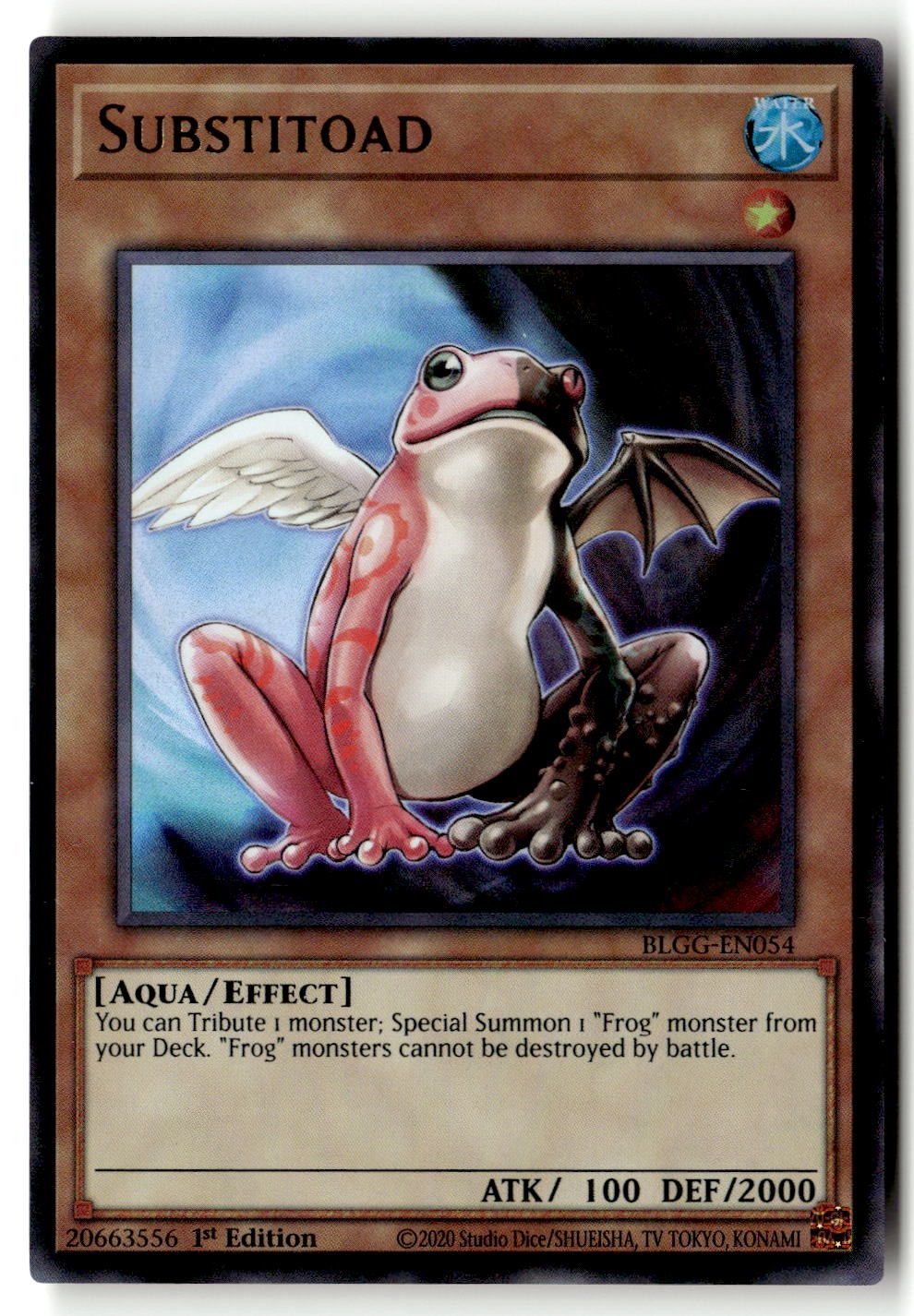 Substitoad BLGG-EN054 Ultra Rare Yu-Gi-Oh 1st Edition Moderately Played
