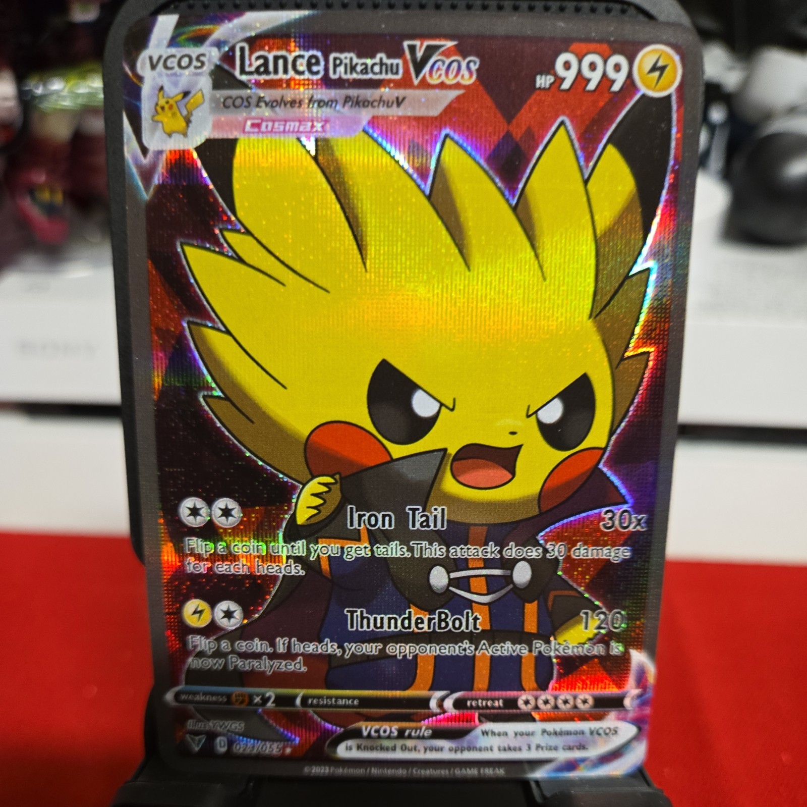 Pokemon Pikachu Cosplay Lance Trainer Pokémon Custom Fan Art Card