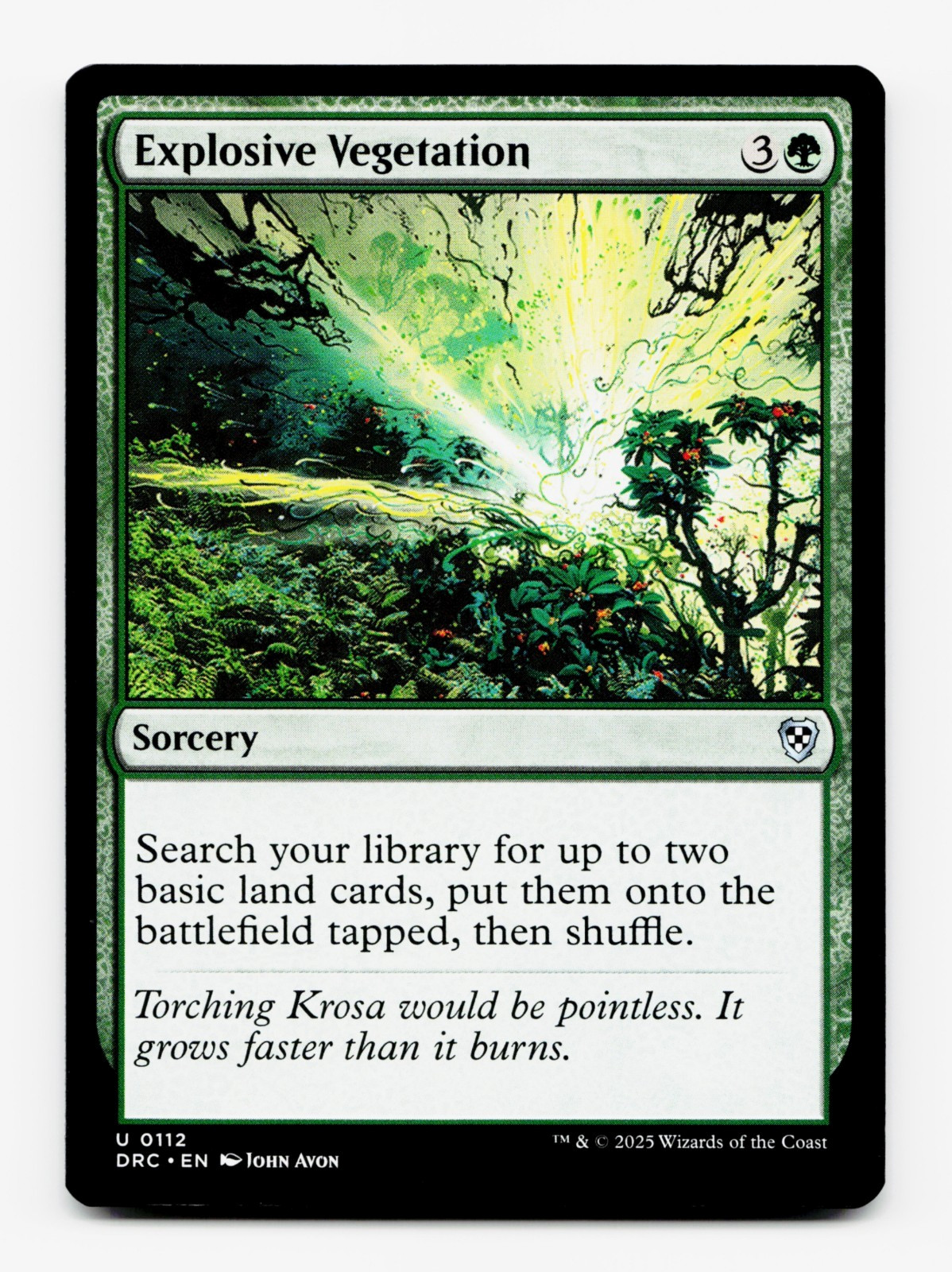 Explosive Vegetation [Commander: Aetherdrift] MTG Magic NM/M 🌳