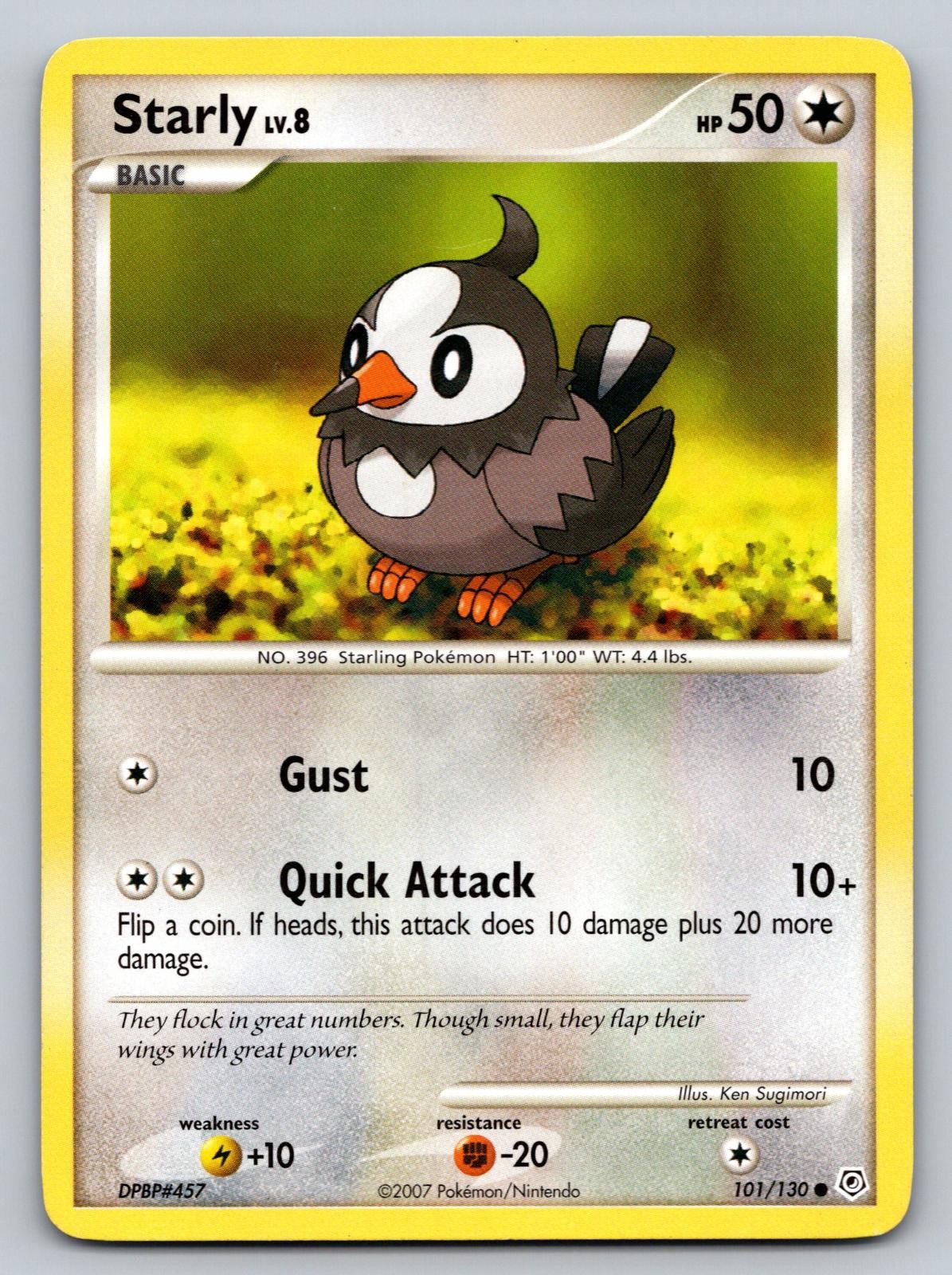 Starly 101/130 Common Diamond & Pearl Pokemon Heavily Played