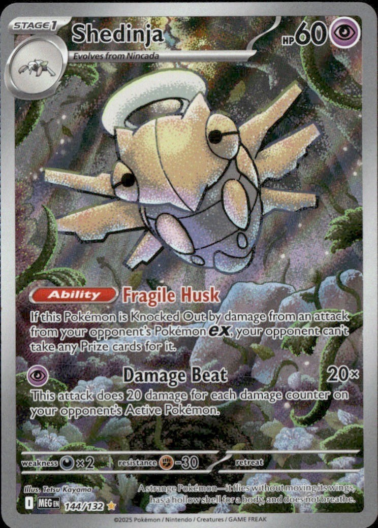 Shedinja Illustration Rare ME01: Mega Evolution 144/132 NM IKEDA Saki