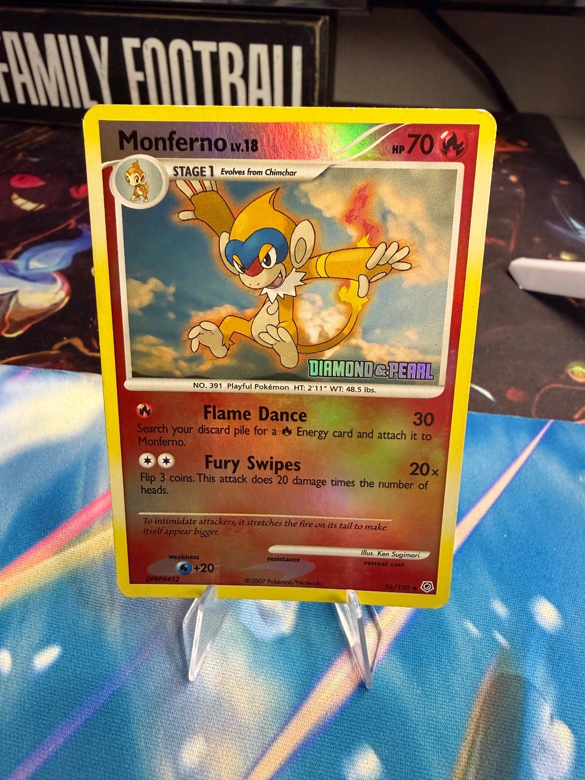 MONFERNO 056/130 BURGER KING Reverse Holo Promo Pokemon