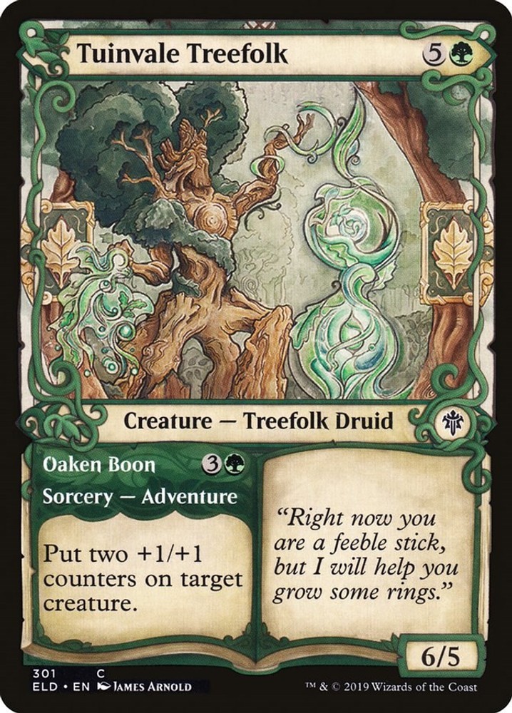 NM Foil – Tuinvale Treefolk (Showcase) [ELD – 301] Throne of Eldraine