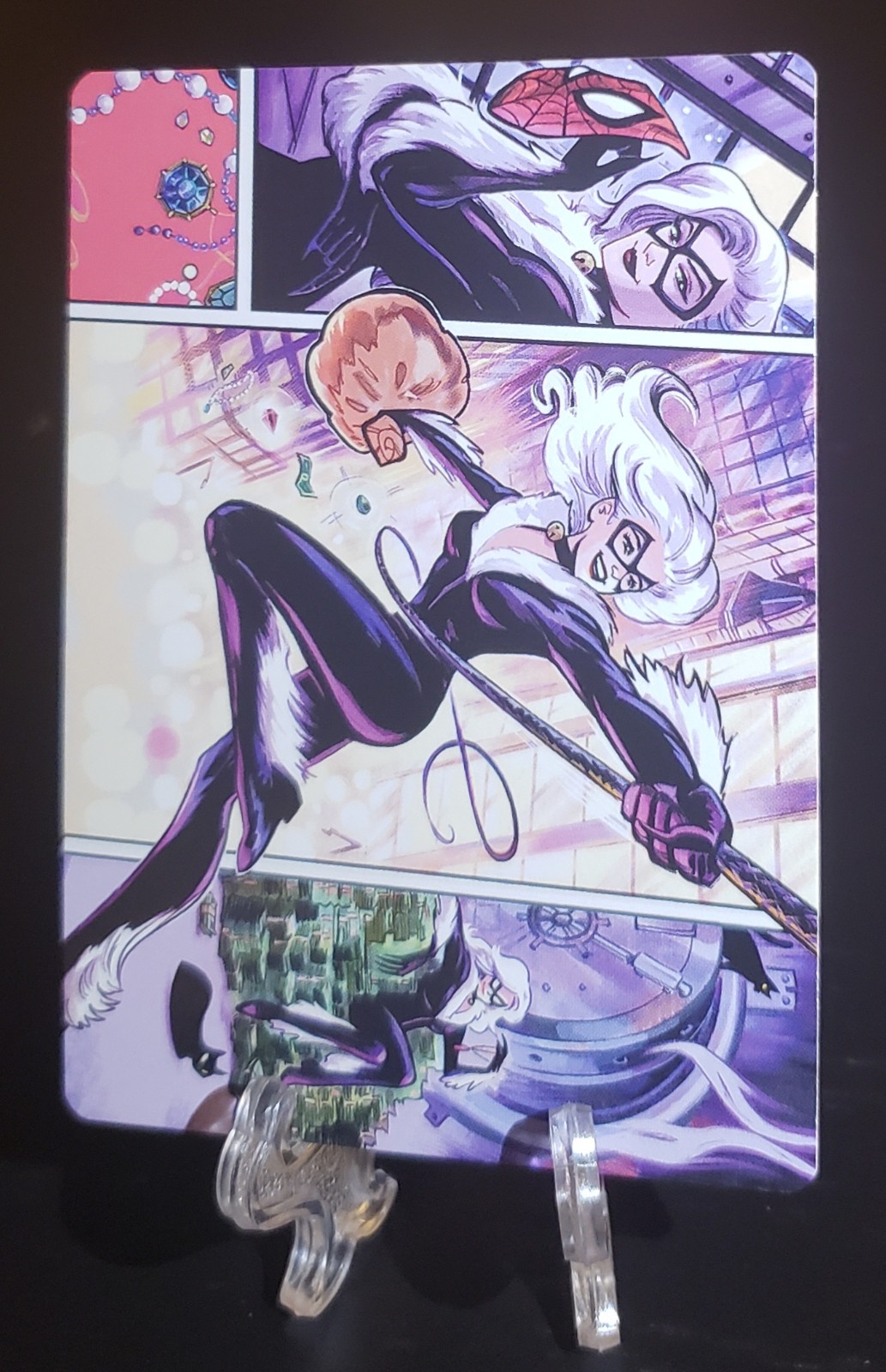 Spiderman Mtg Black Cat Cunning Thief Art Series