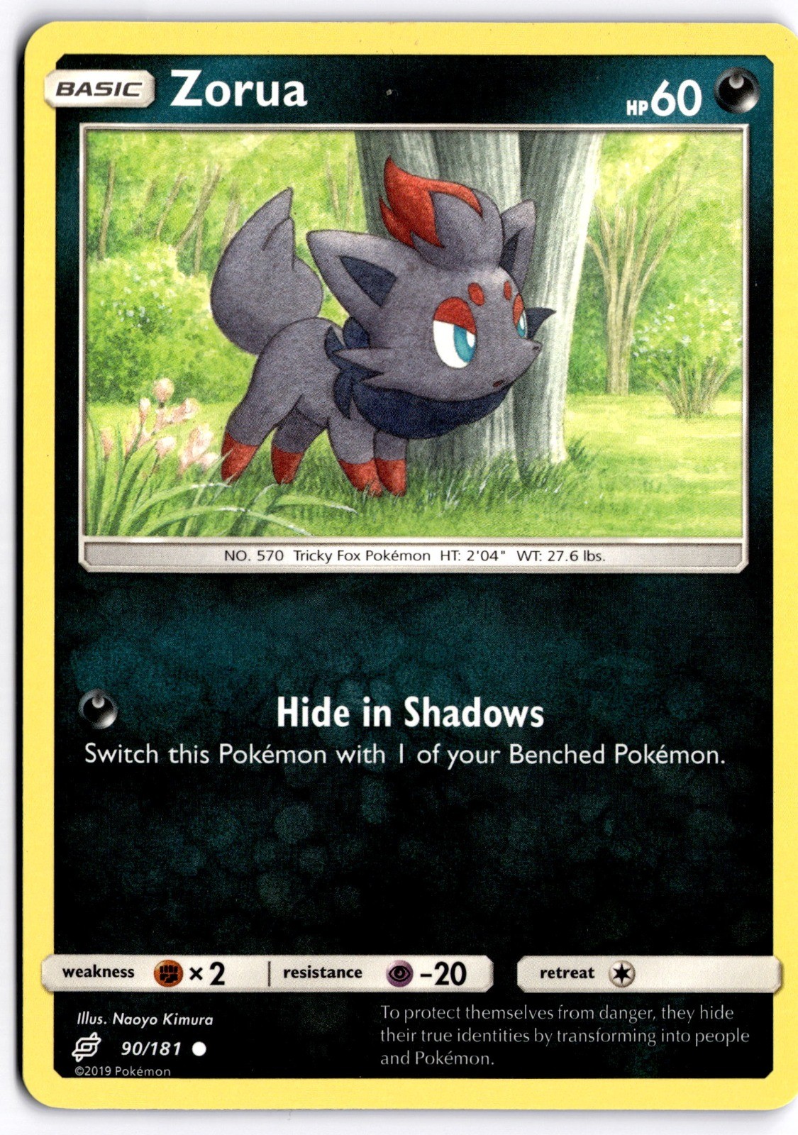 Zorua 90/181 SM – Team Up Common NM