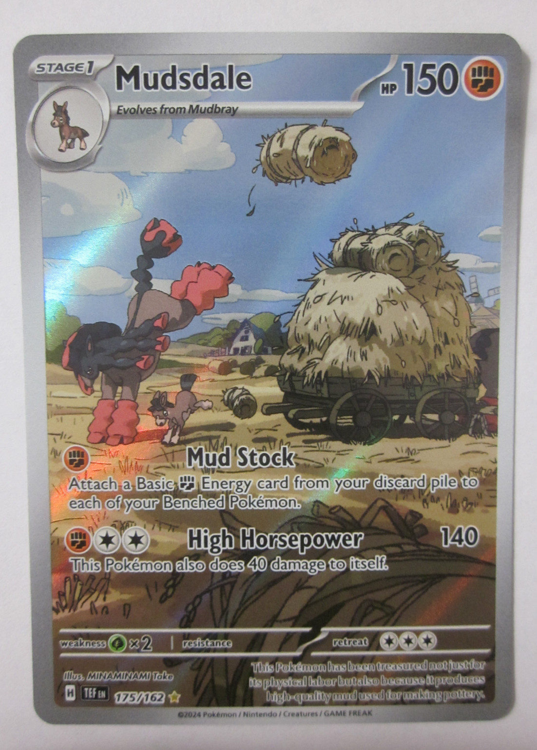 POKEMON MUDSDALE 175/162 MINAMINAMI TAKE 2024 TEMPORAL FORCES TCG