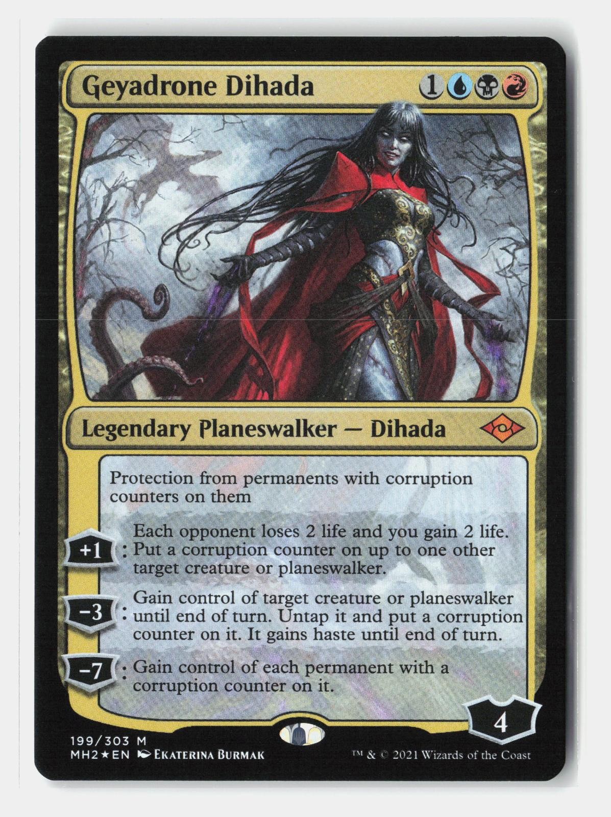 Geyadrone Dihada 199 Mythic Modern Horizons 2 Magic: The Gathering Foil NM