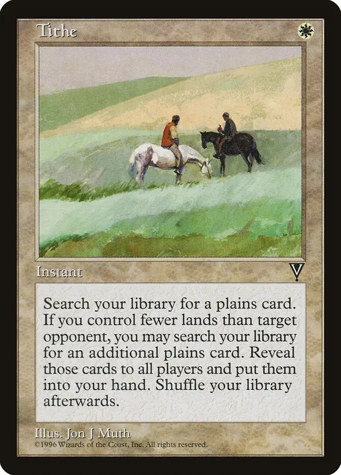 MTG Tithe Visions Magic the Gathering