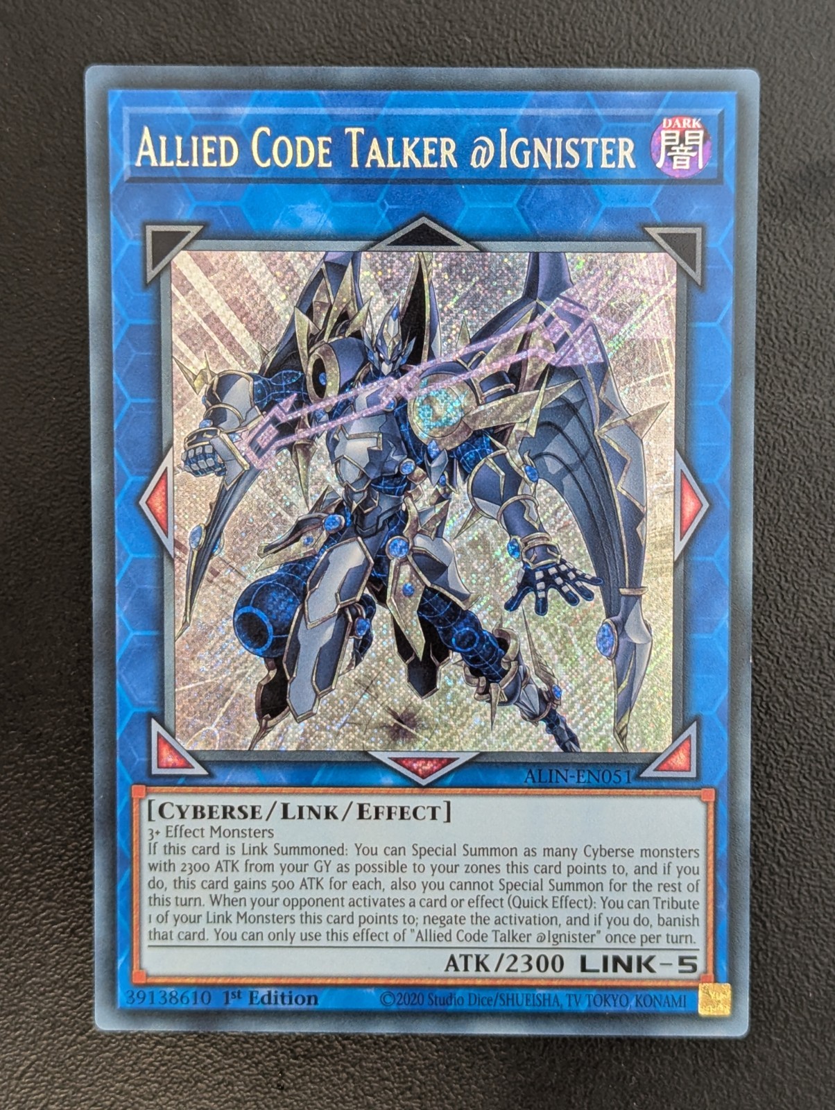 Allied Coding Speaker @Ignister ALIN-EN051 Alliance Insight Secret EN NM
