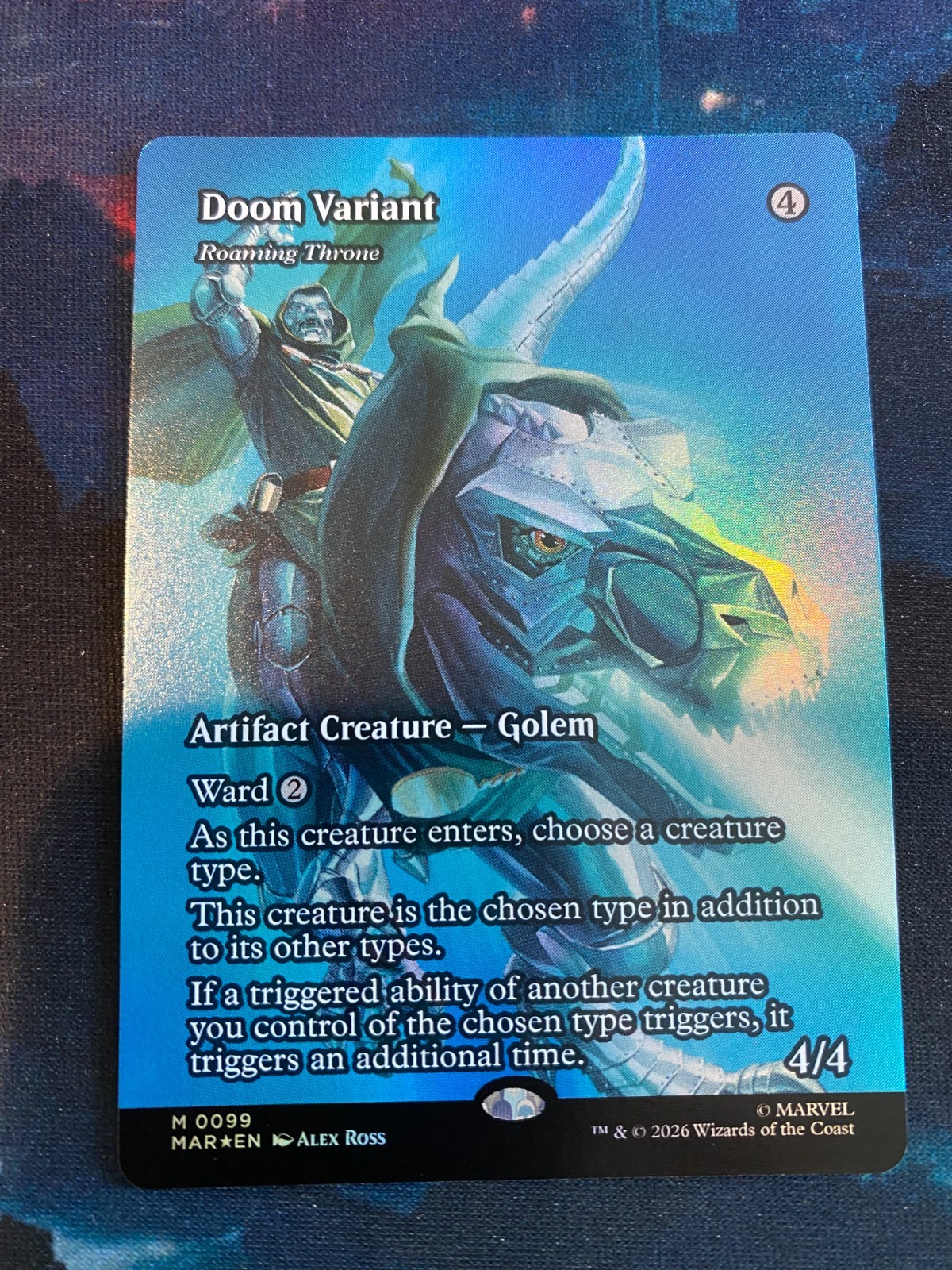 MTG Marvel Super Heroes Doom Variant Borderless Foil