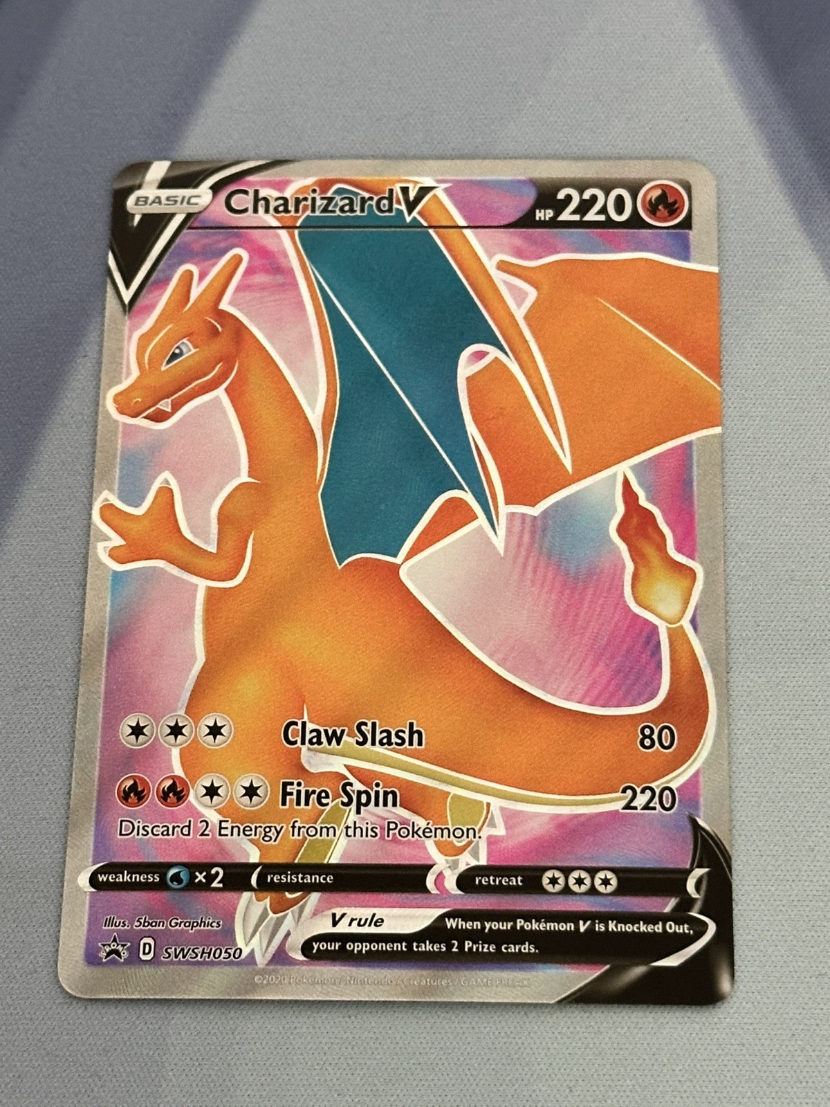 Charizard V Holo SWSH050 Sword & Shield Promo NM