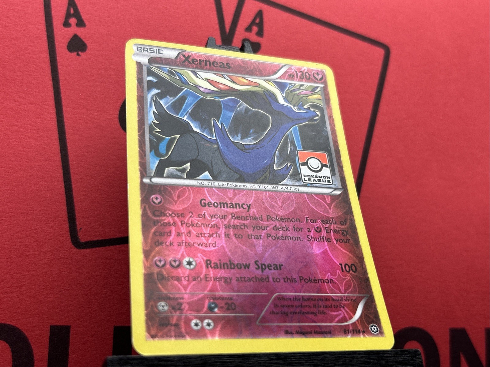 Xerneas 81/114 League Promo Stamped Reverse Holo Rare Pokemon TCG