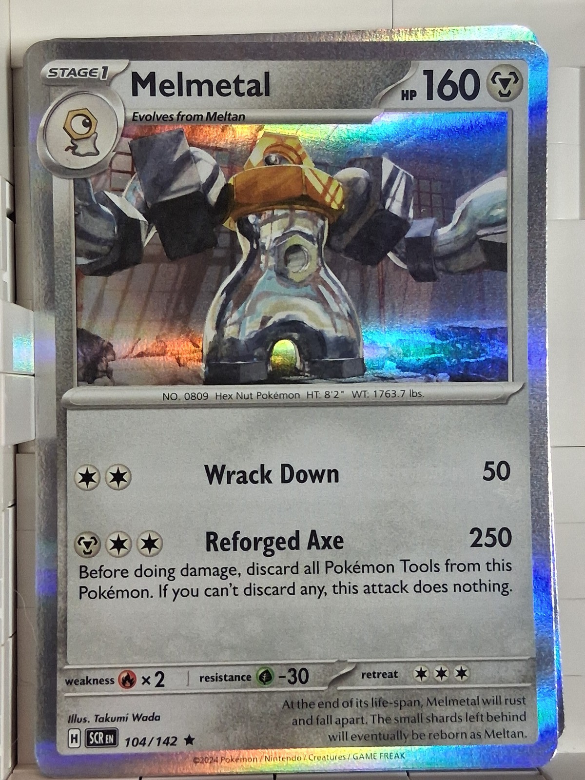 Melmetal 104/142 Stellar Crown Holo Rare Holo