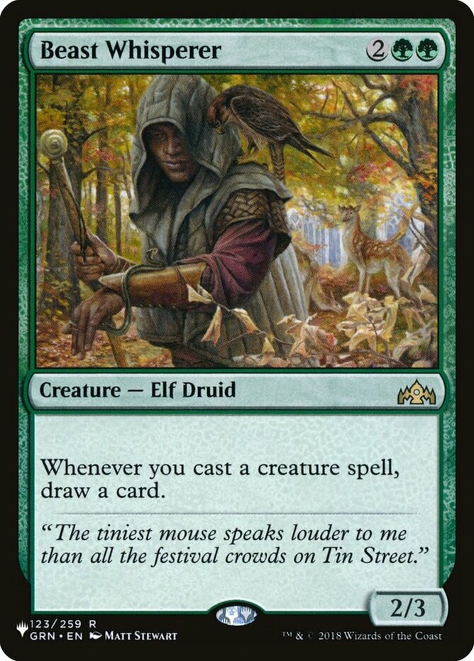 MTG Beast Whisperer, NM-Mint, English The List Reprints