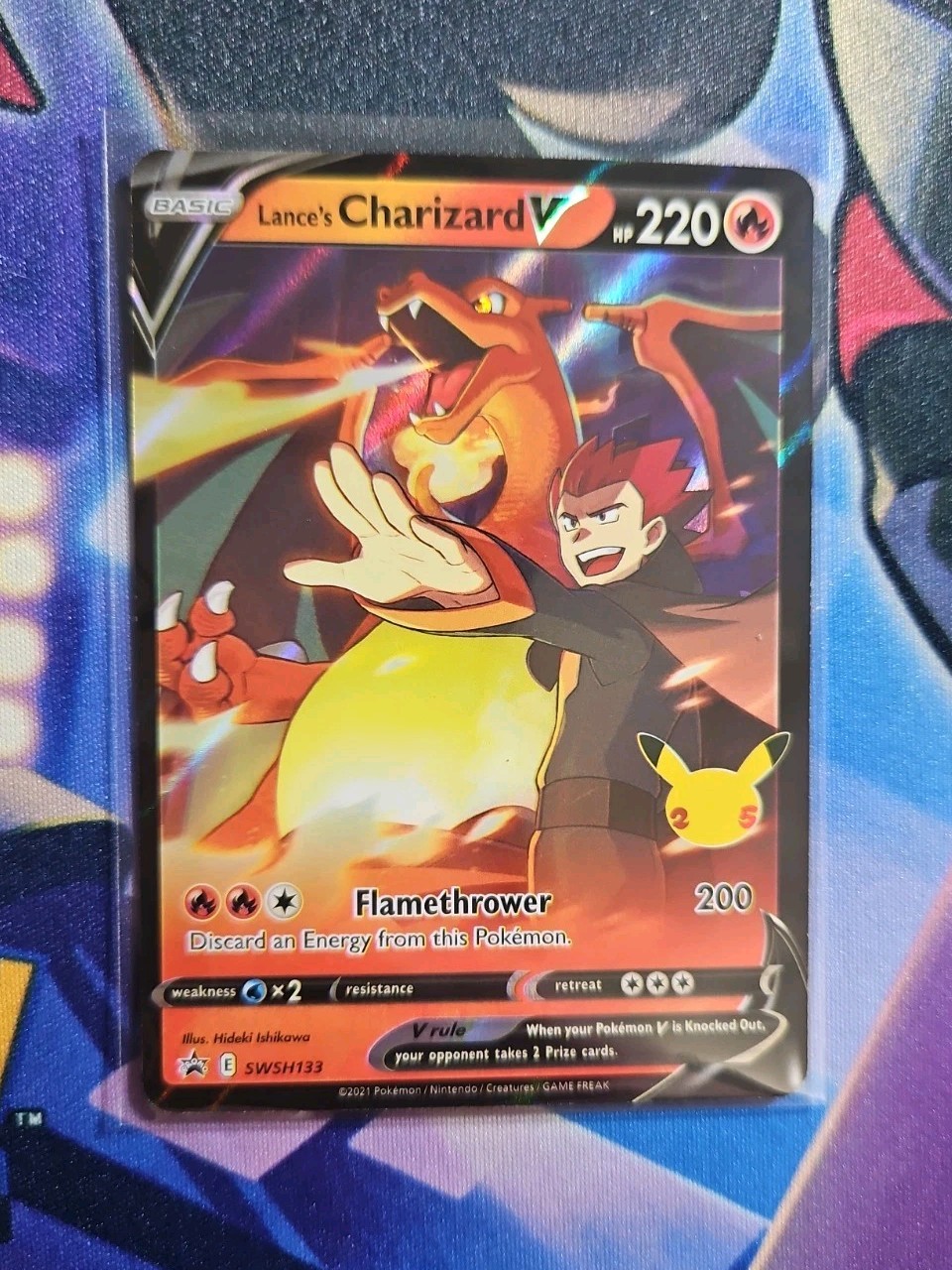 Pokemon Sword & Shield Black Star Promo Lance’s Charizard V SWSH133 NM/M