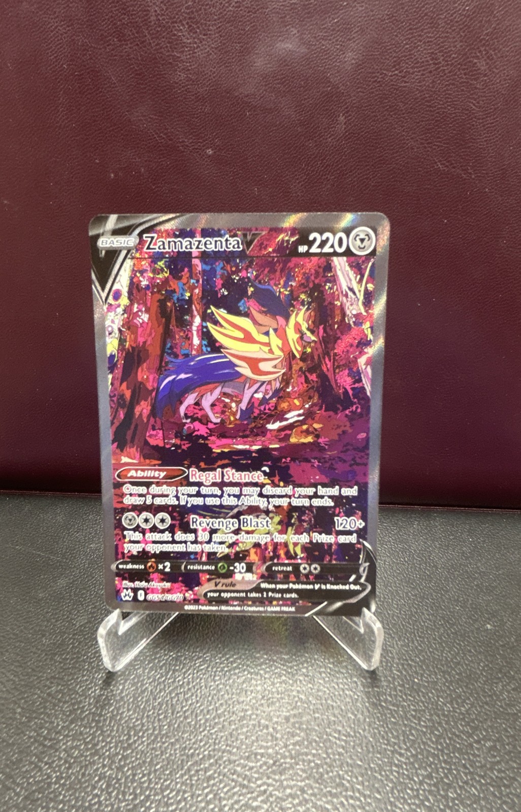 Zamazenta V GG54/GG70 SWSH: Crown Zenith: Galarian Gallery Holo