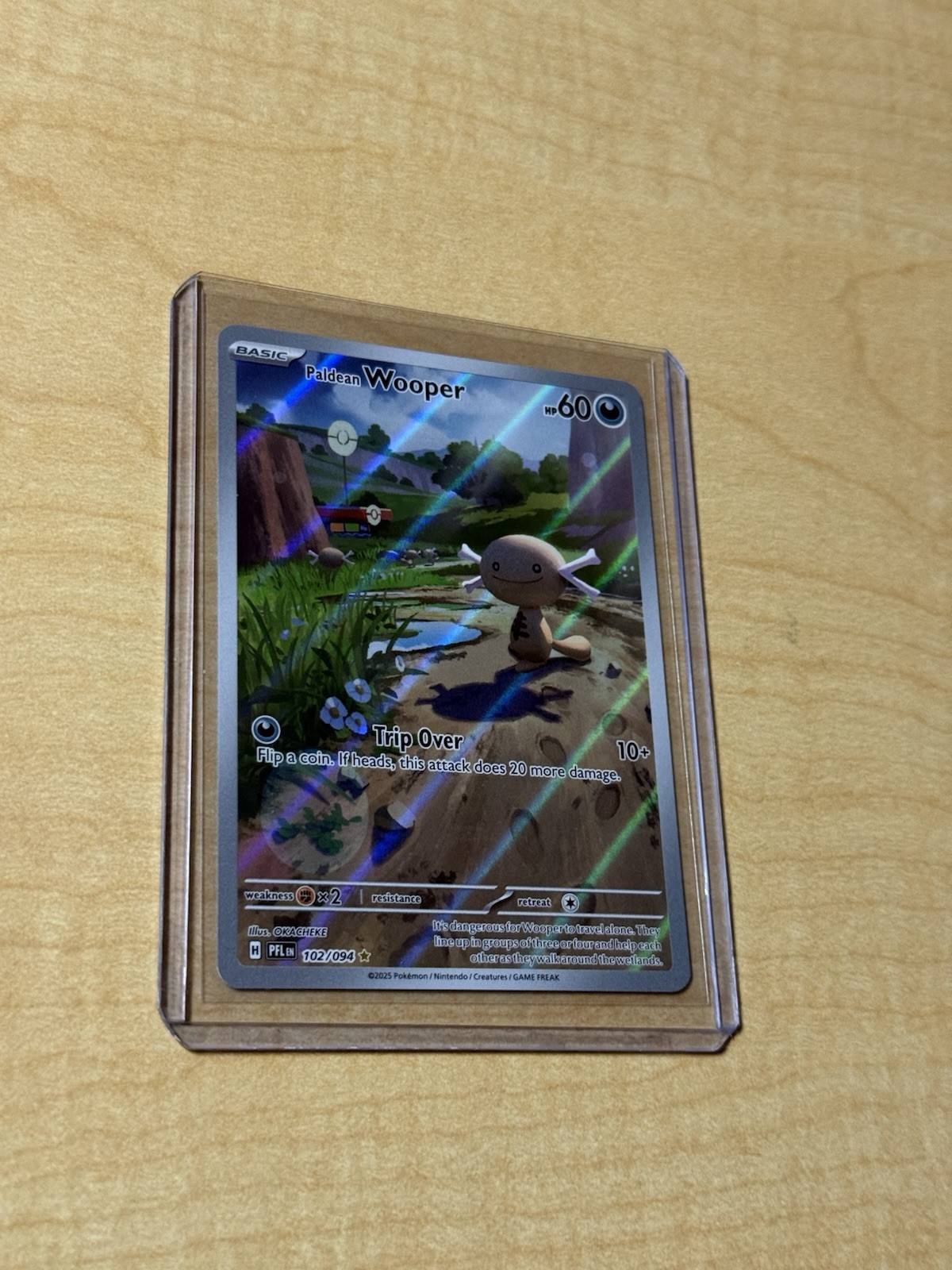 Wooper 102/094 Me02: Phantasmal Flames Holo – NM – Day 1 Protected