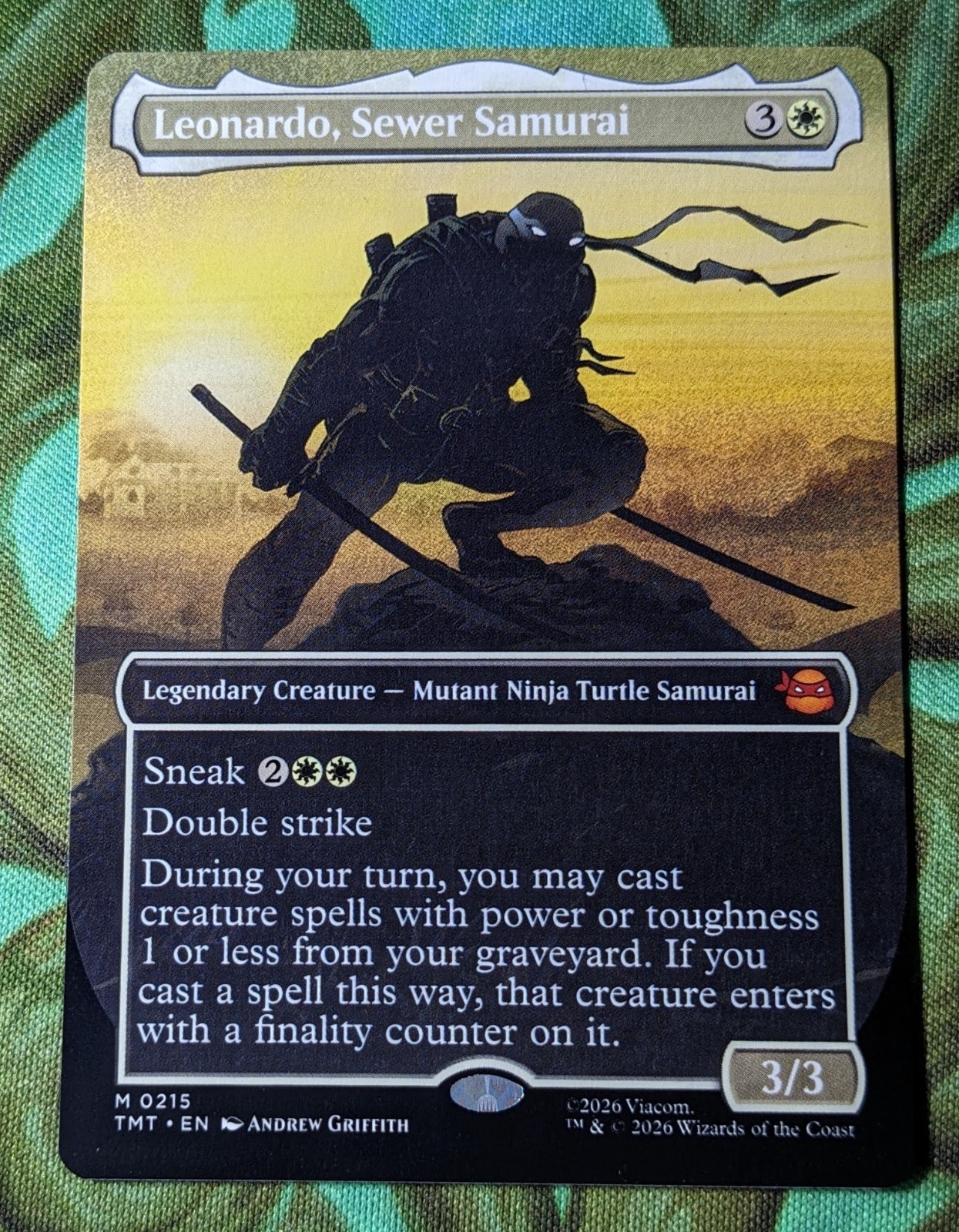 x1 NM – Leonardo, Sewer Samurai (Borderless) MTG TMT (free shipping in the US)