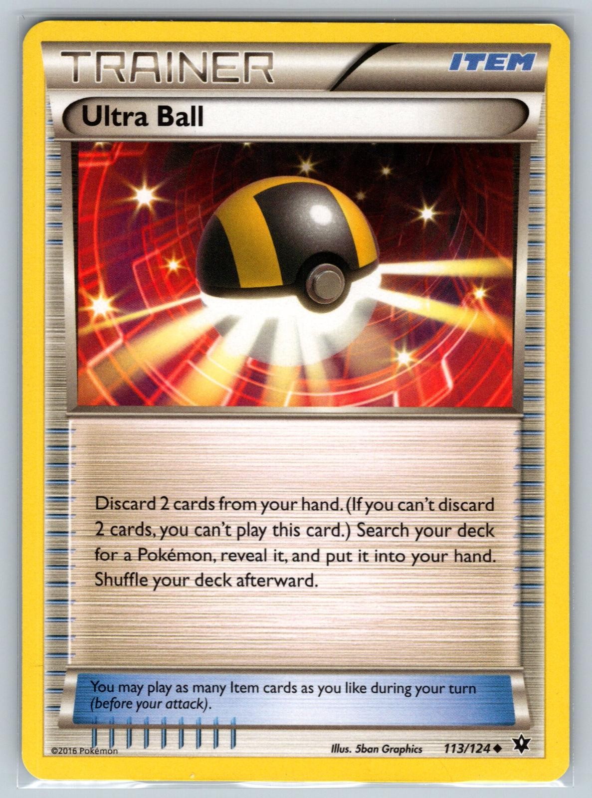 Ultra Ball 113/124 Uncommon Fates Collide Pokemon Lightly Played