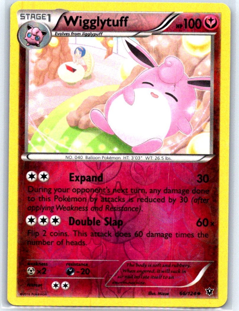 Wigglytuff Reverse Holo Uncommon XY – Fates Collide 66/124 LP