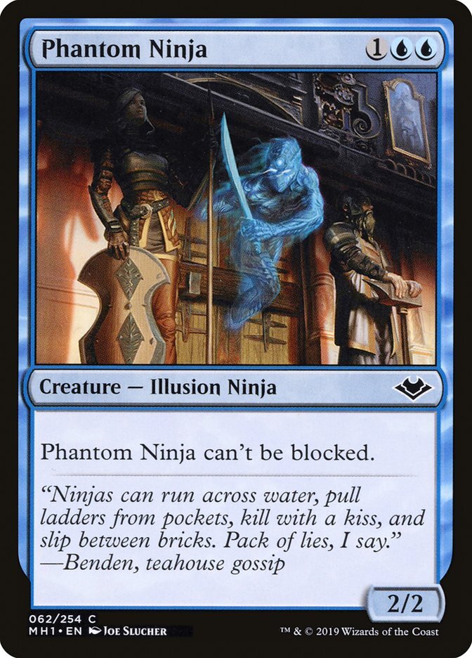 MTG Magic the Gathering Phantom Ninja (62/404) Modern Horizons LP
