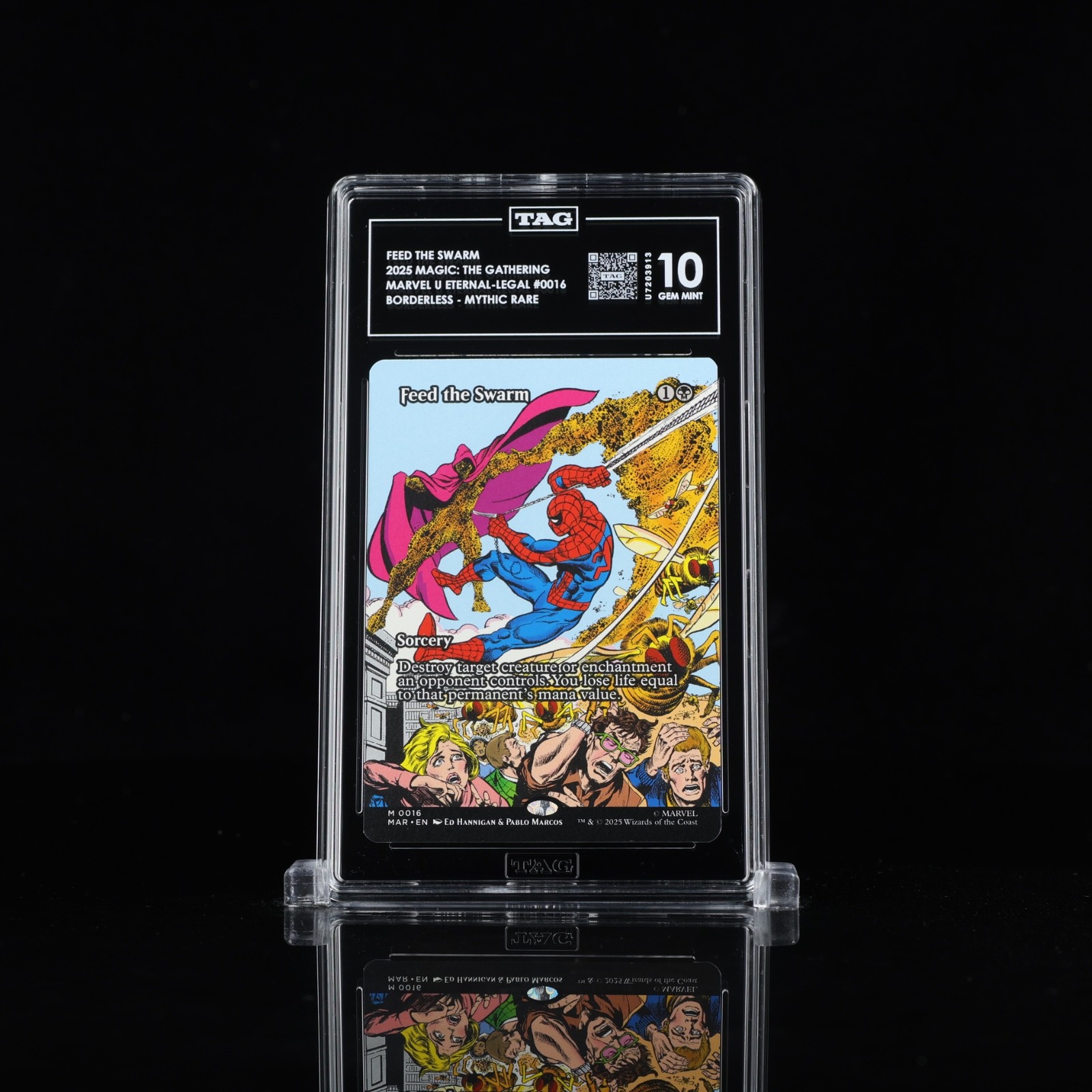 FEED THE SWARM M #0016 MTG MAGIC GATHERING MARVEL’S SPIDER-MAN TAG GM10