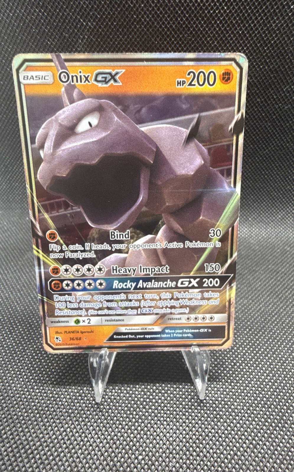 Onix GX 36/68 Hidden Fates Holo