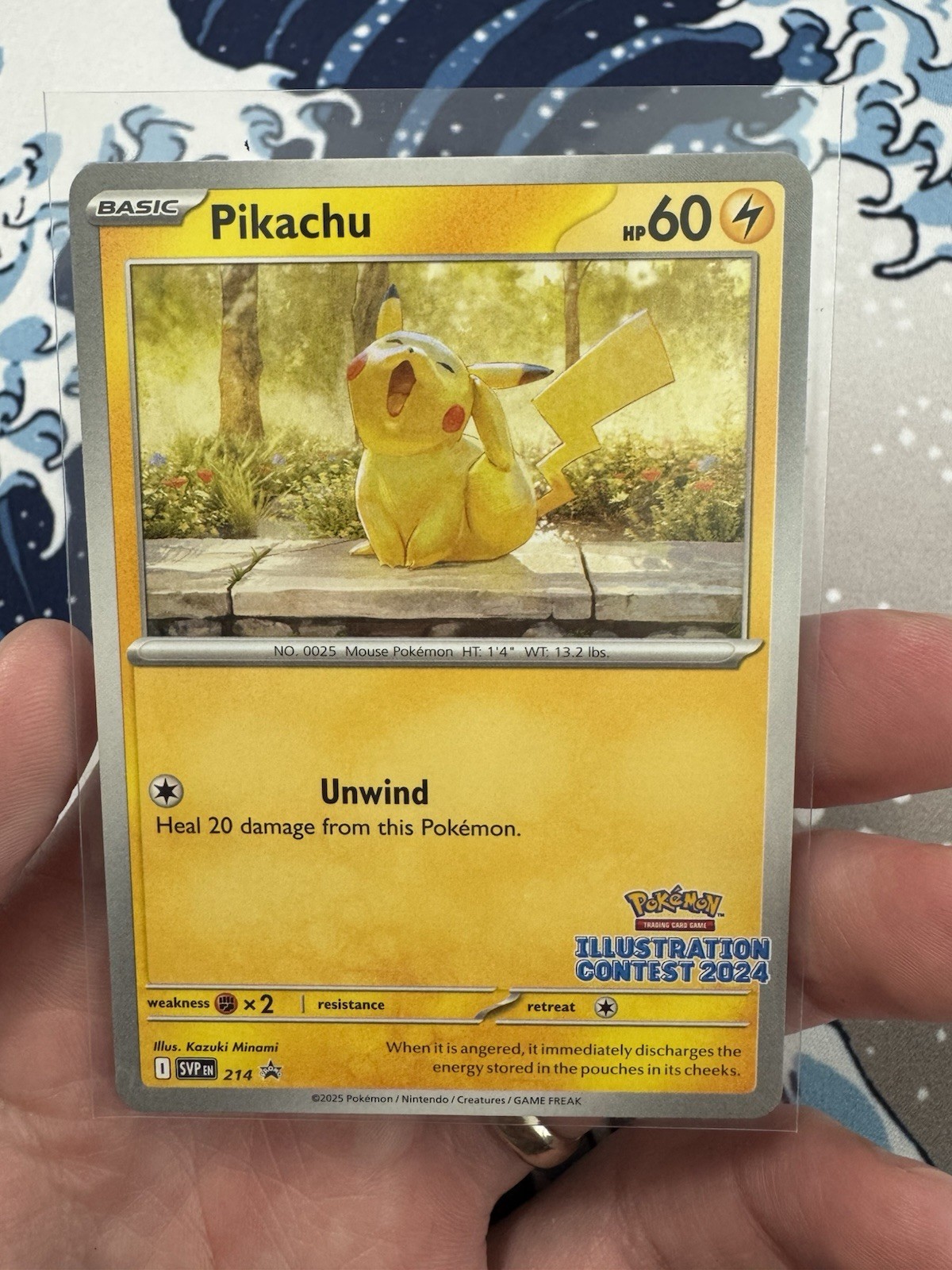 Pikachu – (Illustration Contest 2024) Promo SV: Scarlet & Violet Promo 214 NM