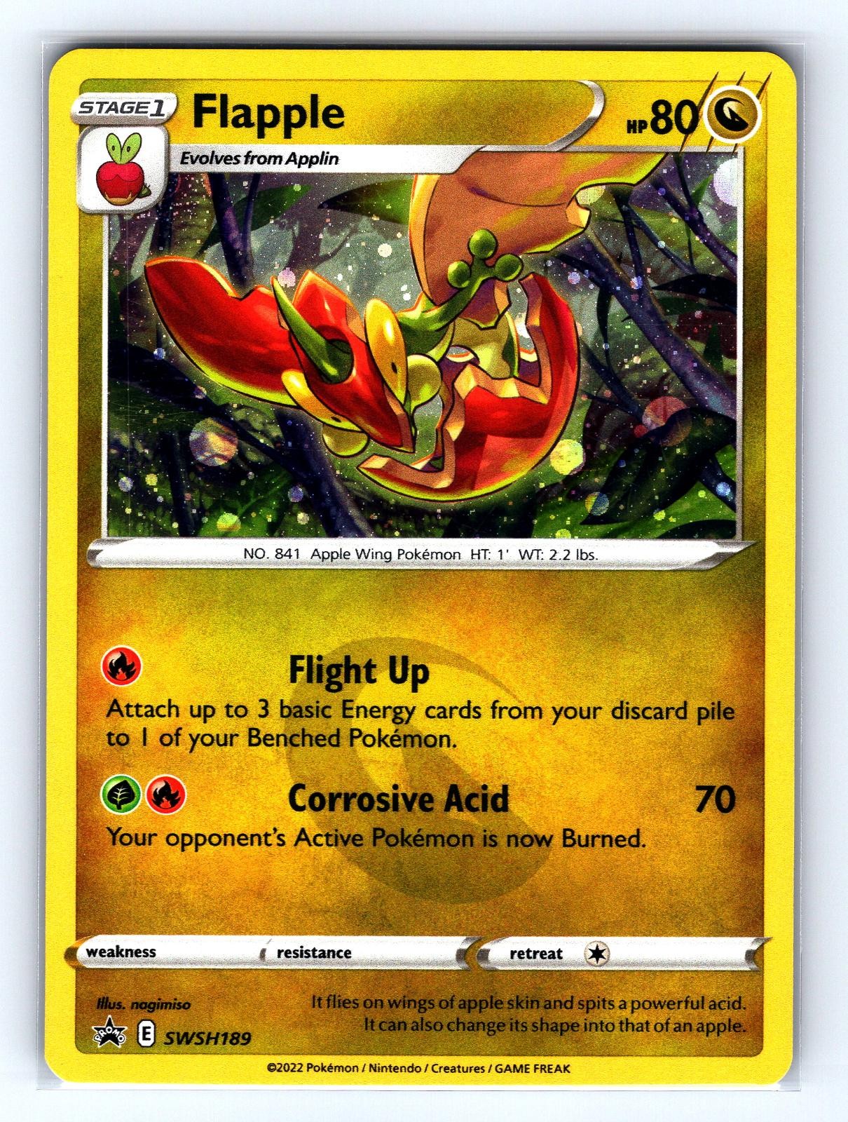 Flapple SWSH189 Holo Promo Sword & Shield Promo Pokemon Near Mint
