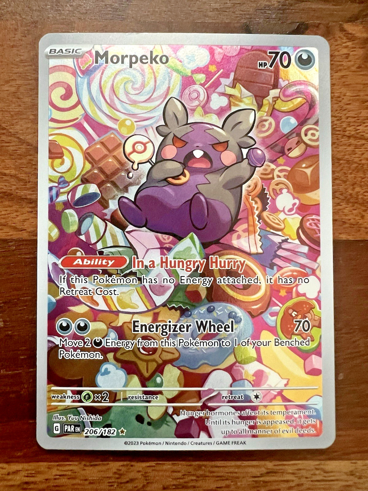 Pokémon Morpeko 206/182 Paradox Rift Near Mint Listing #1/2