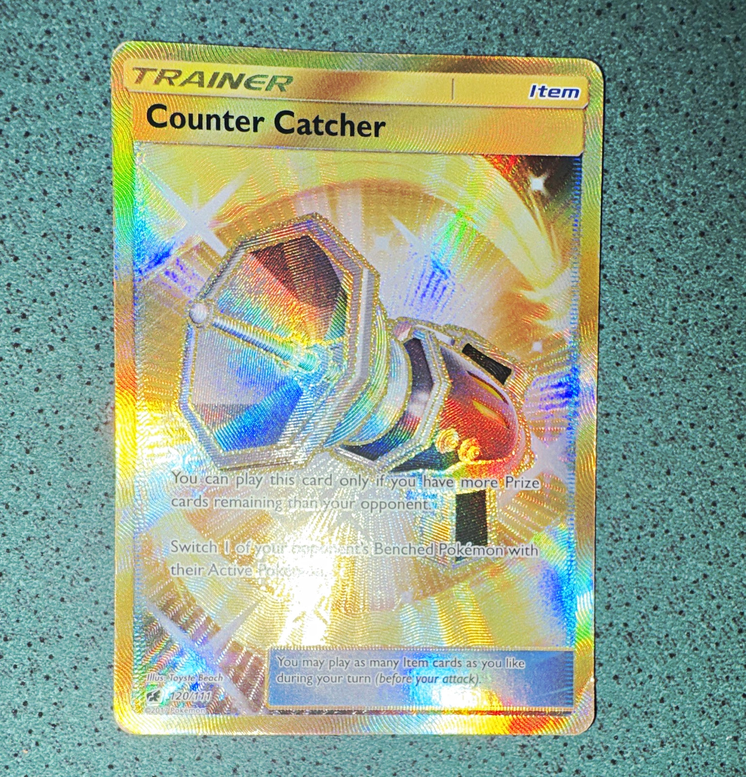 The Pokémon Company Counter Catcher 120/111 SM-Crimson Invasion Holo SR ENG