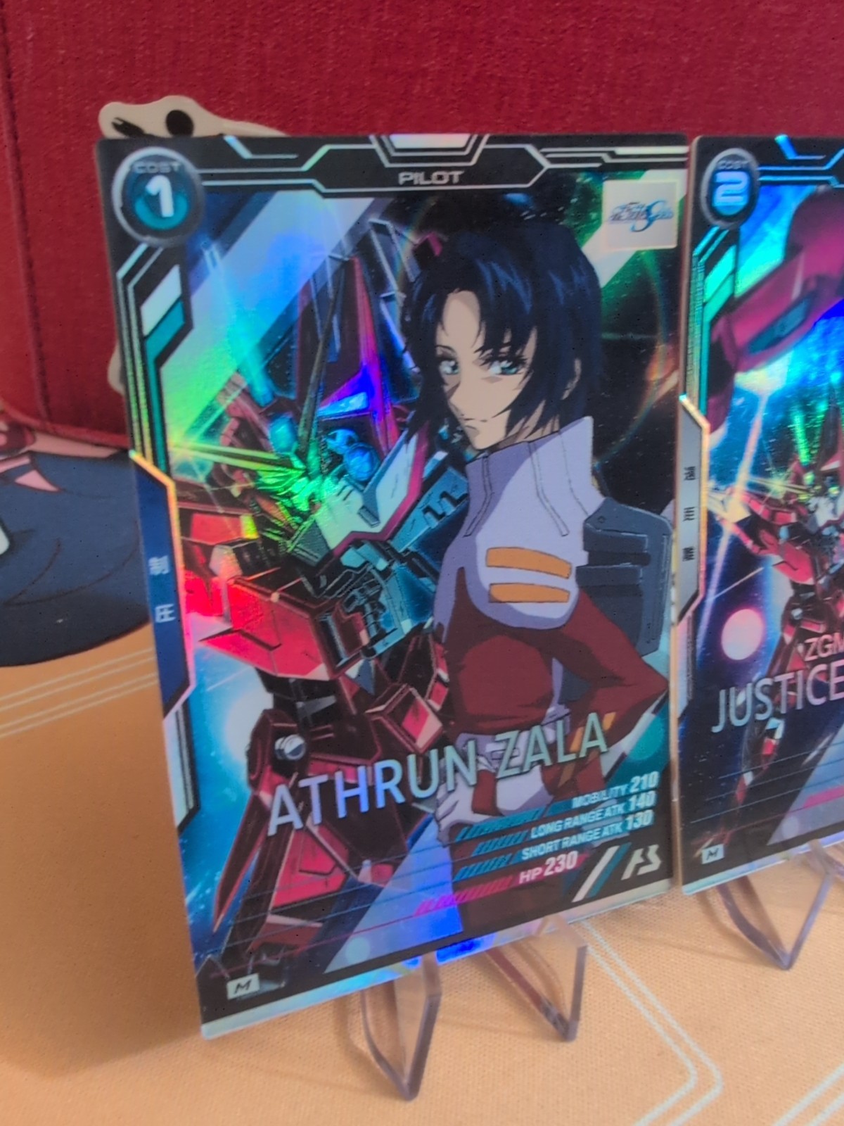 Athrun Zala Justice Gundam SEED CCG Arsenal Base Master Rare Card Pair Japan TCG