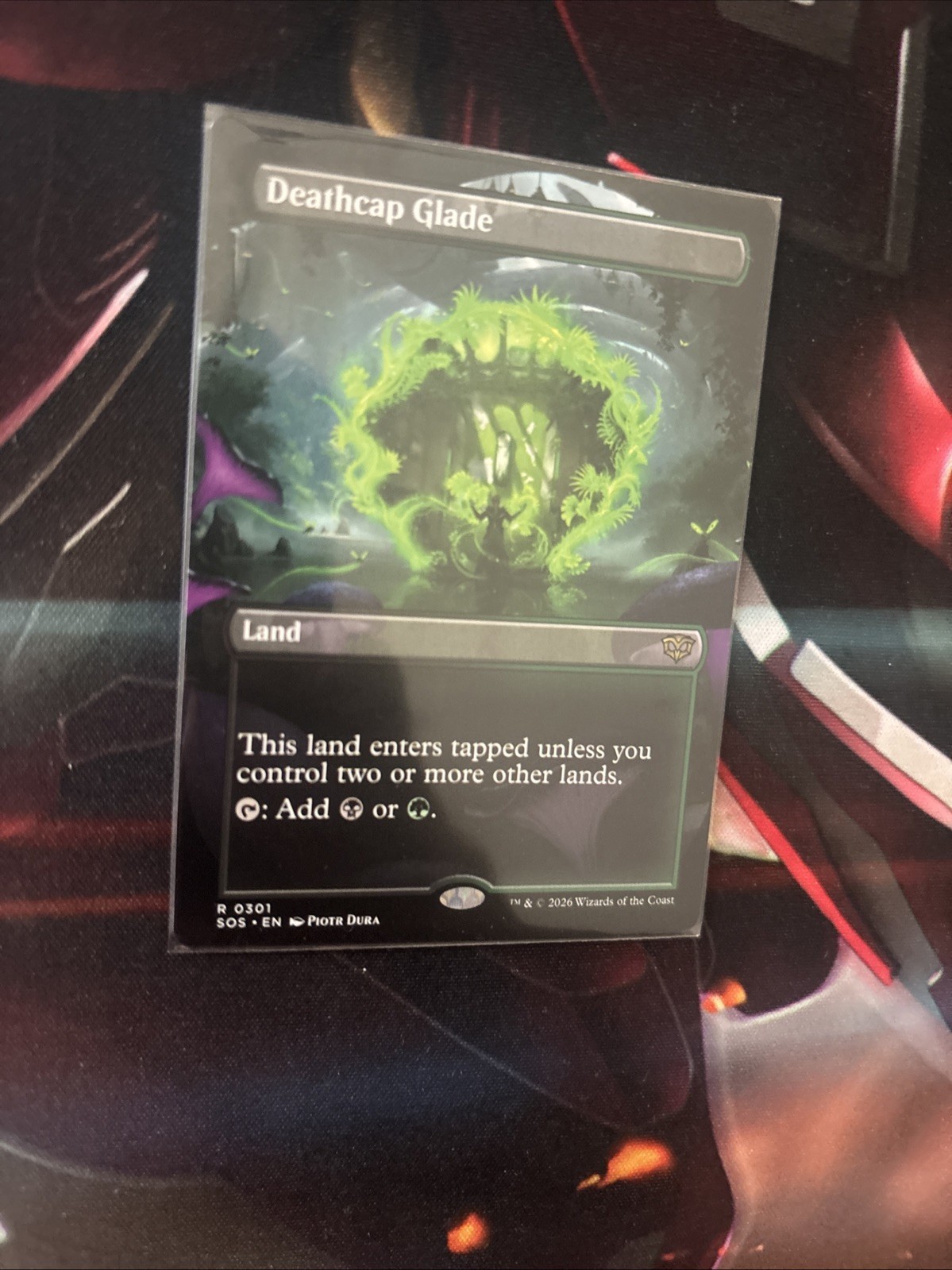 Mtg Deathcap Glade Borderless – Secrets of Strixhaven + Bonus Foils