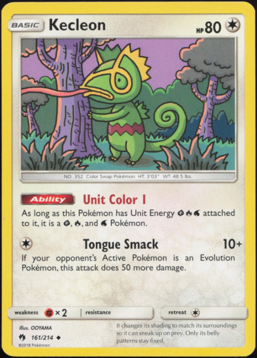 Kecleon – 161/214 – Lost Thunder – NM/M
