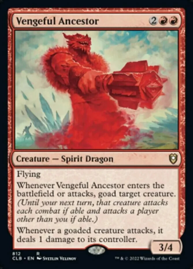 x1 Vengeful Ancestor – Deck Exclusive R MTG Commander Legends: Battle for Baldur