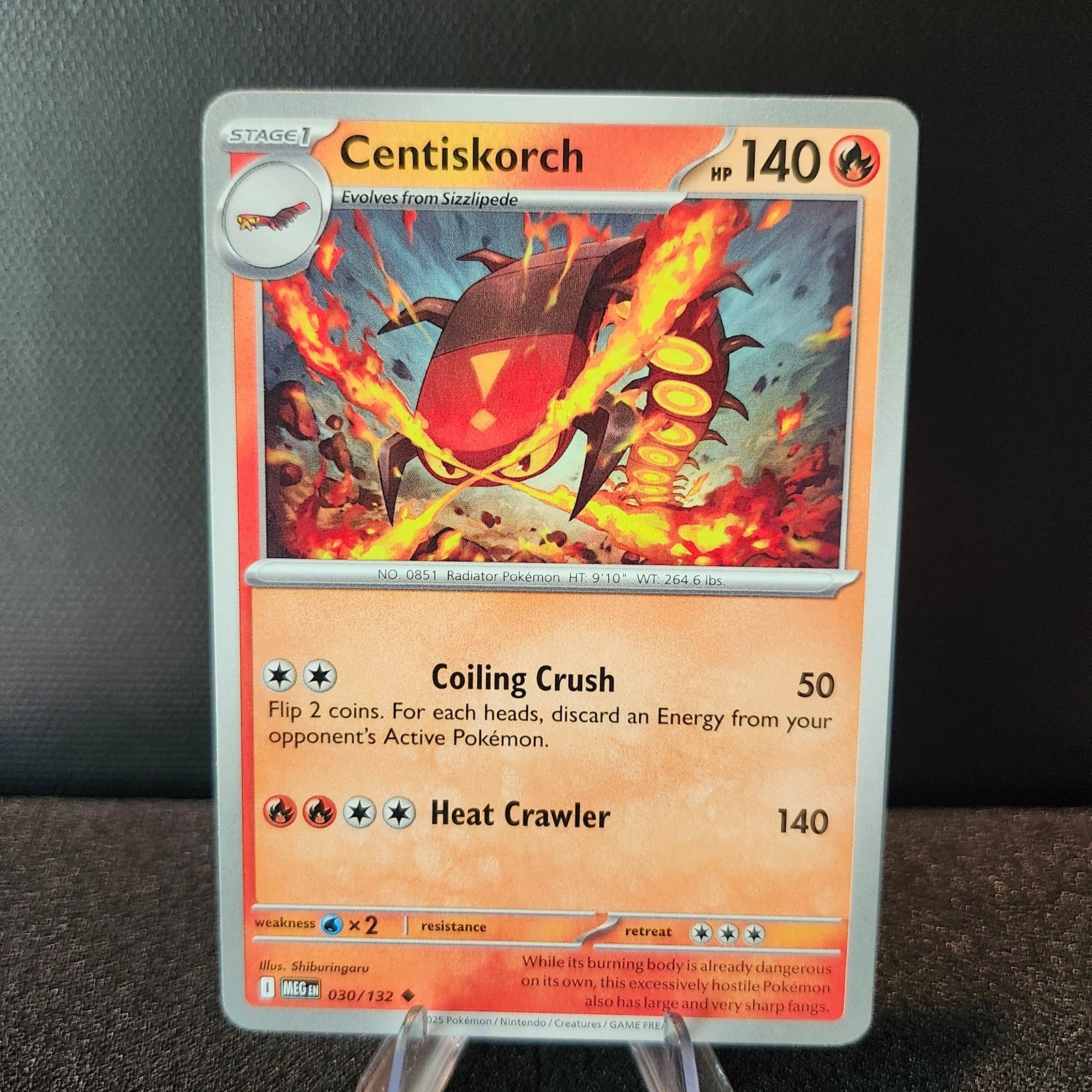 Centiskorch 030/132 Uncommon Mega Evolution Pokemon NM