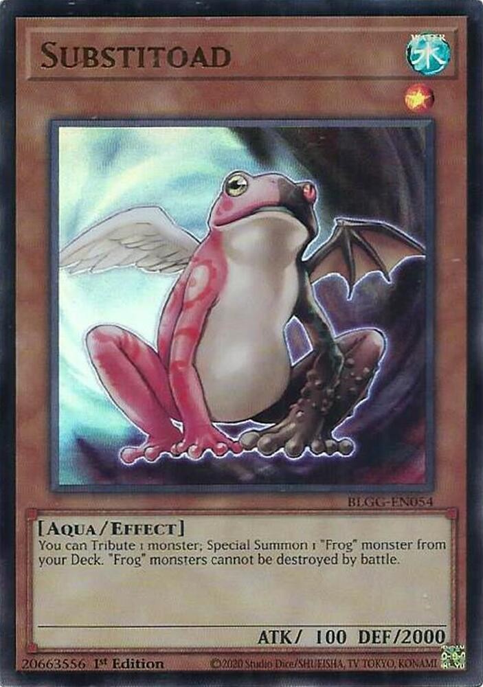 Substitoad 1st Edition Ultra Rare Battles of Legend: Glorious Gallery BLGG-EN054