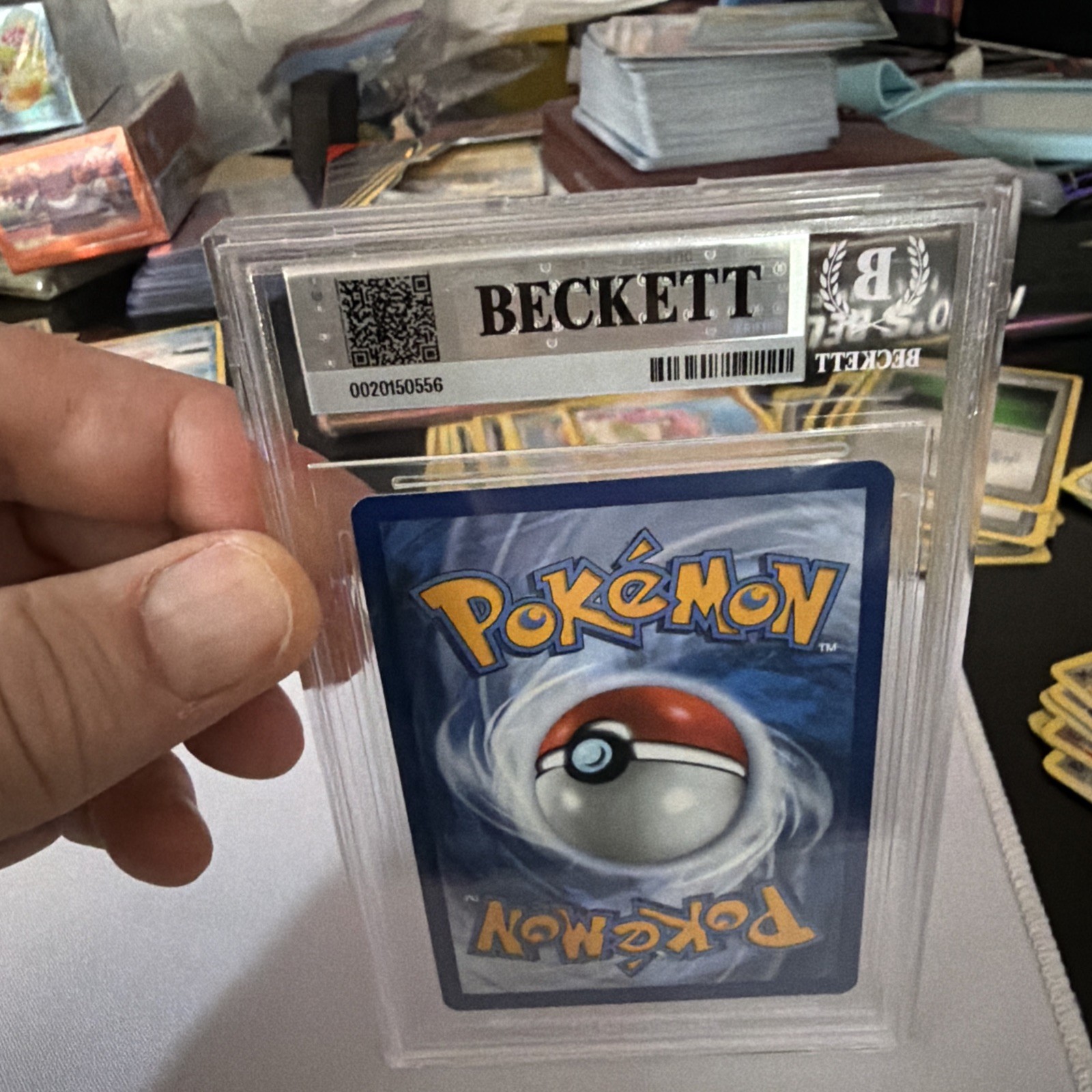 BGS 9-NEW LOGO- 30th Anniversary Pikachu Pokemon Day Stamp Promo Cosmo Holo