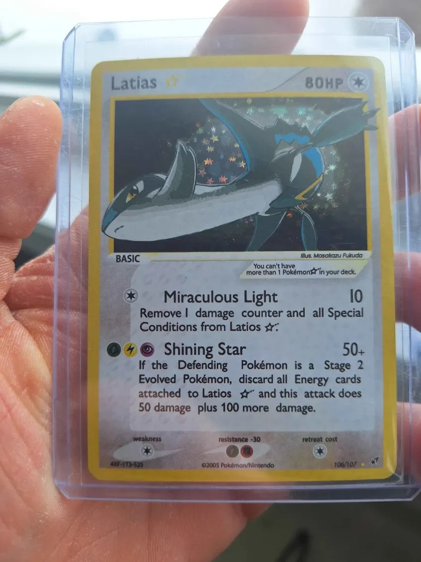 LATIAS GOLD STAR Fan Art, DIY Custom Card, For Display Only