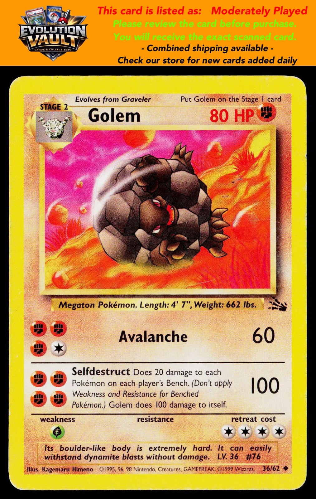Fossil #36/62 Golem