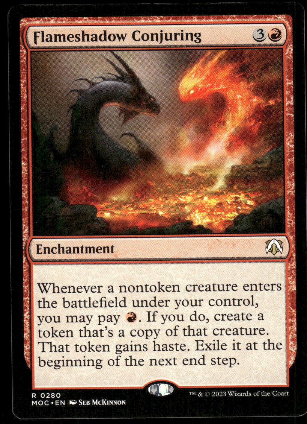1x Flameshadow Conjuring – Commander: March of the Machine – NM – MTG