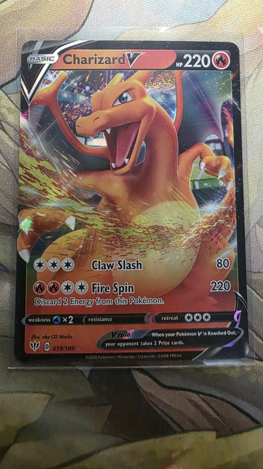 Pokemon Darkness Ablaze Charizard V 19/189 Ultra Rare Holo