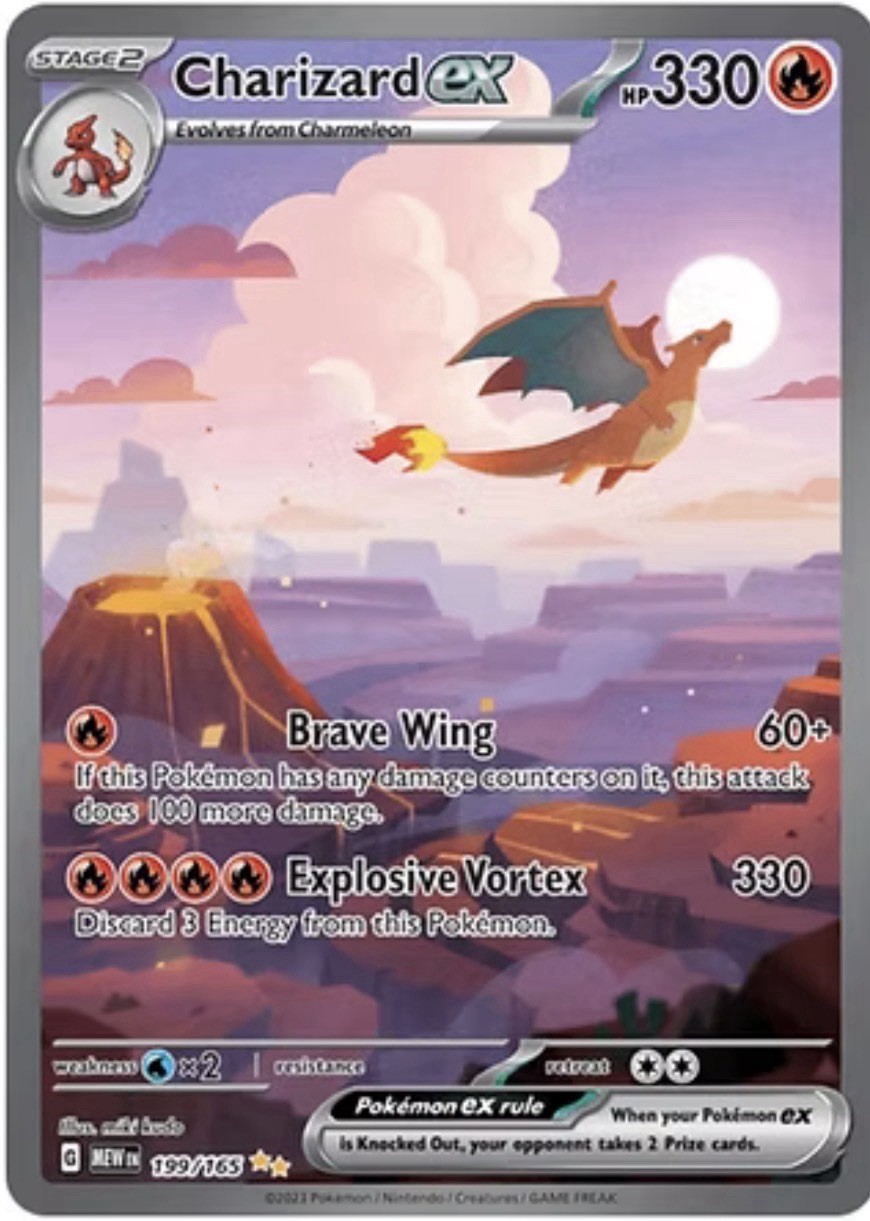 Charizard ex 199/165 Scarlet & Violet 151 EX Holo Special Illustration Rare 330…