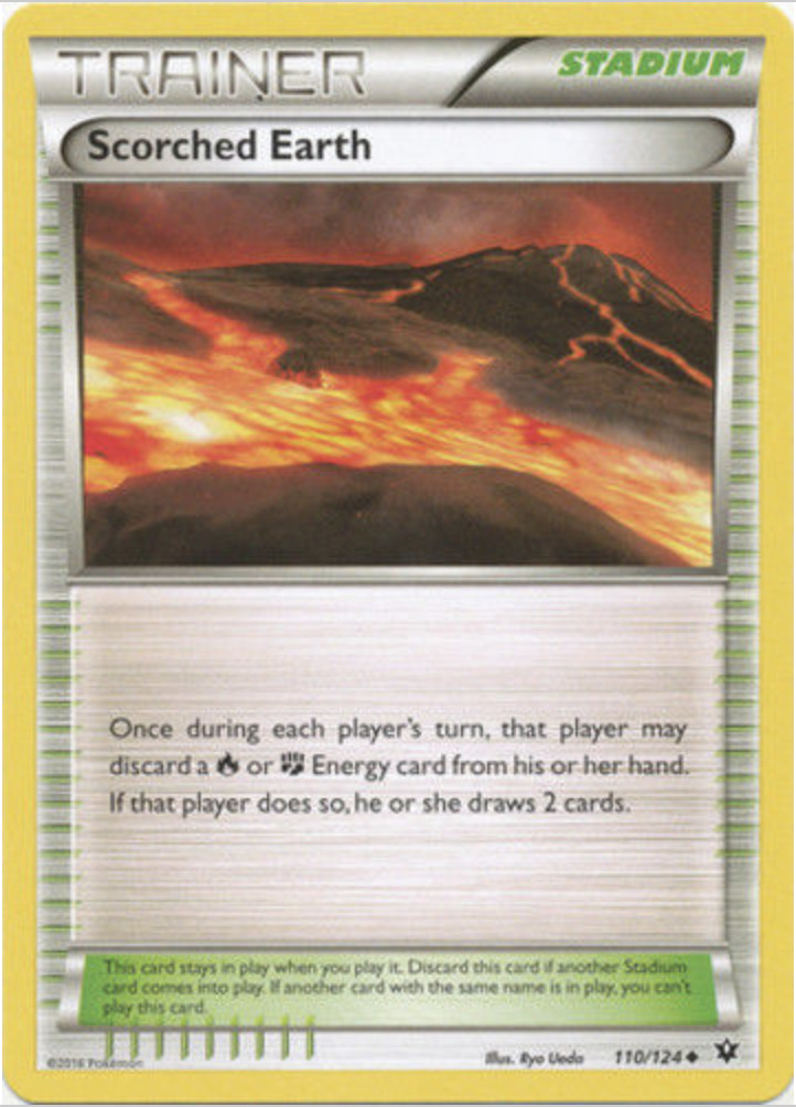 Pokemon, Fates Collide, Scorched Earth (110/124) – Uncommon – Non-holo -NM/M