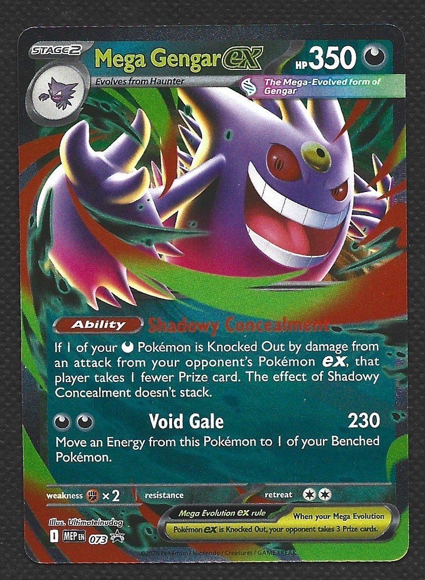 Pokémon Mega Gengar EX 073 Black Star Promo Mega Evolution Moonlit Tin Near Mint