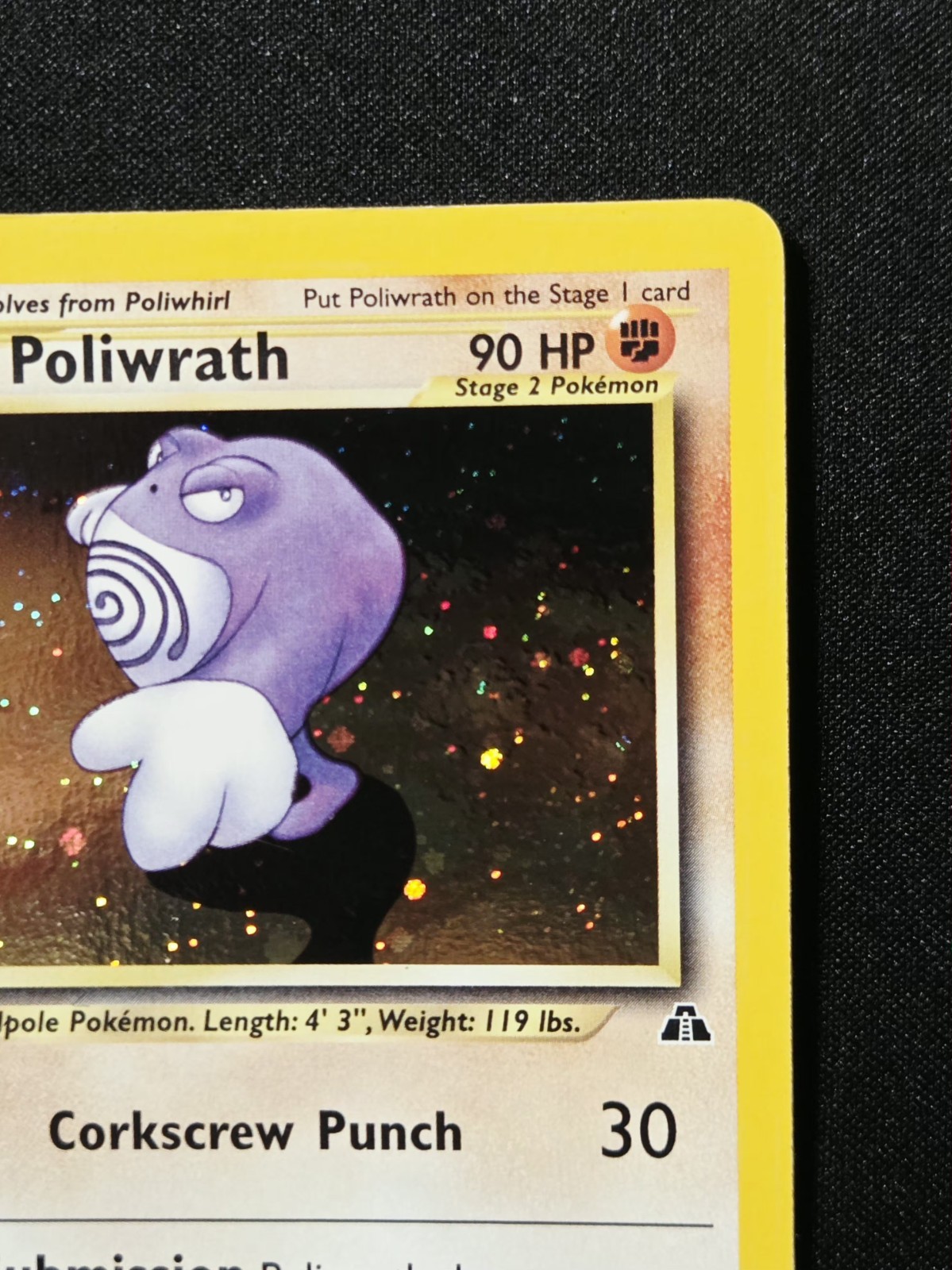 Poliwrath 9/75 Holo Rare Neo Discovery WoTC Pokemon Card 2001